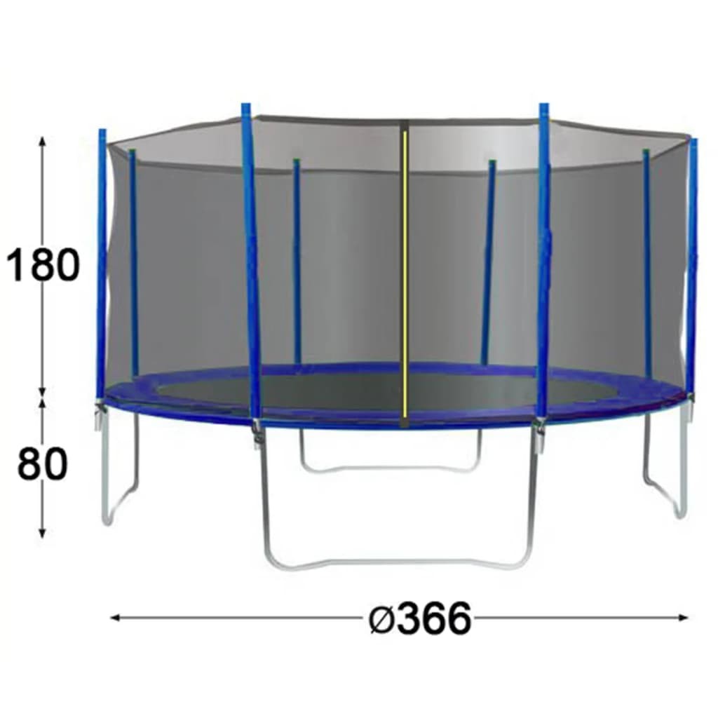 TRIGANO Trampoline with Safety Net 366 cm J-JOU078
